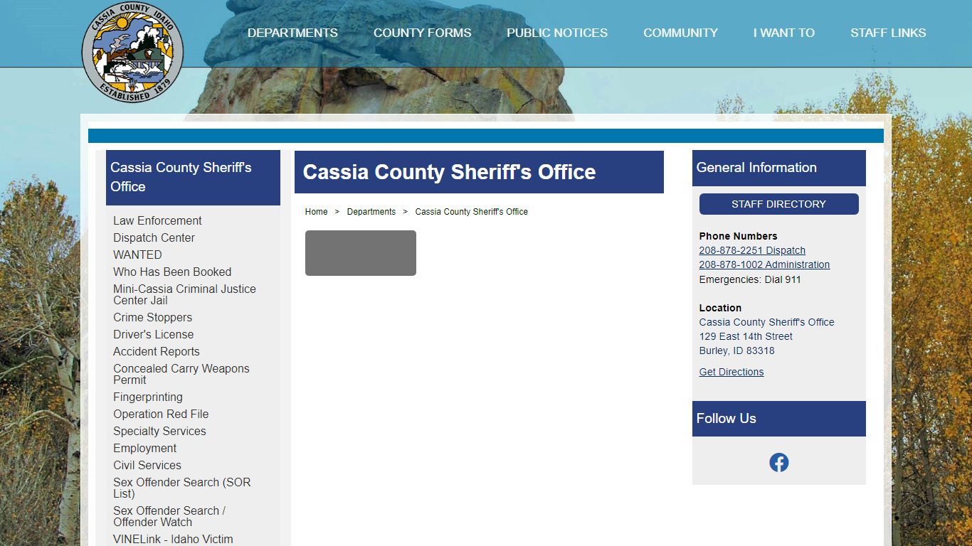 Cassia County, Idaho - Cassia County Sheriff's Office